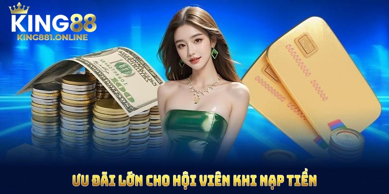 Ưu đãi cho hội viên khi nạp tiền lần đầu